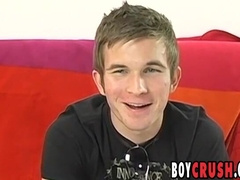 Amateur Gabe Crawford interviewed before fapping and nutting