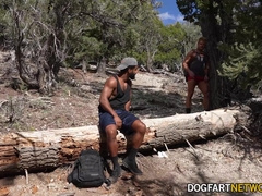 BlacksOnBoys - Jock Hikers Meet Up In The Forest For A Swift Multiracial Ravage