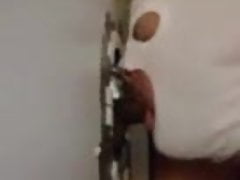 Gloryhole blowjob with a German