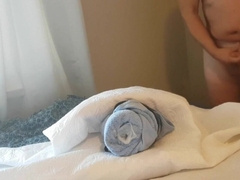 Hot Guy's Orgasmic Release in a Toweld