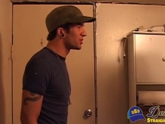 Handsome Felix West interviews newcomer Oliver Vegas before stuffing his ass with coc