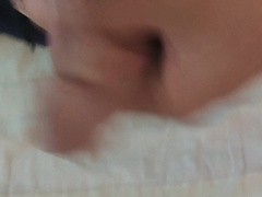 Masturbating my man sausage from smallish to large rock hard