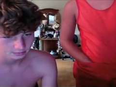 18yo Twink Jerking Off With Friend In The Room