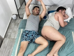 Crazy step-father mistakes his sonnie for his wifey and inseminates him non-stop