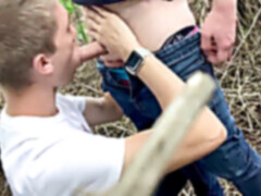 Gay woods, amateur blowjob, boyfreind