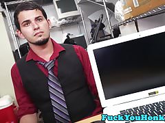 Young interracial auditdonor POV facialized