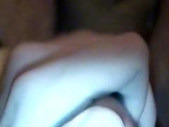 Young man sucks toes and jerks his cock