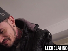 LecheLatinos.com - Gael feasts on Kendro's huge condom-free dick