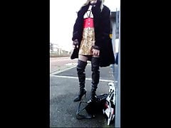 Sophie french tranny exhib on the street