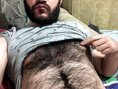 Circumcised penis, hairy ass, hairy cock