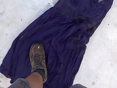 trample on wet purple 2 dress