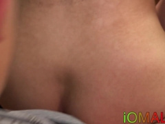 Latino teen gives his lover bareback pleasure and rides dick