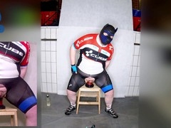 Gay human pup, buttfuck, lycra