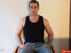 True heterosexual heterosexual masculine let us to masturbate his thick jizz-shotgun: Gyome !