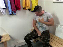 gorgeous Gay Stud Loves Rubbing His uncut penis