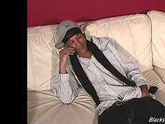 goth guy gets gangbanged by dark-hued jizz-shotguns