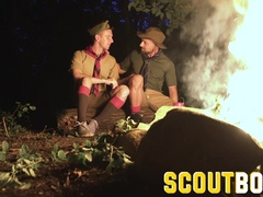 ScoutBoys DILF troop lead Adam Snow pummels youngster scout fuck-hole