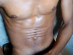 Erotic session of solo muscle jerking with explosive climax techniques