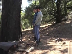 Big stiff arab cock Ali hammering hard outdoor at Alexander