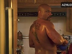 Ving Rhames cooks nude in the kitchen