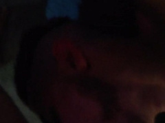 Fellow servicing Dad's massive man rod...inhaling out all of his precum.