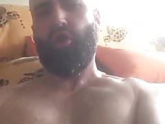 Bearded Self Facial Cum Shot