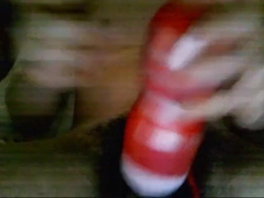 Bi 18 yr old stroking his virgin cock with my new Tenga cup. 5