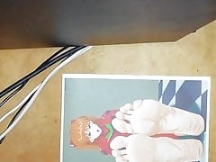 Asuka and Rei (Evangelion) Feet Cum Tribute