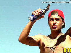 Mickey Taylor waxing jack Ashley and pounding him hard