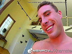 Menpov apartment POV pulverize and facial