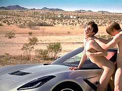 Lad, blow-job, outdoor