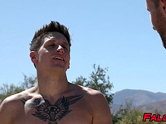 Big cock, muscle, faggot