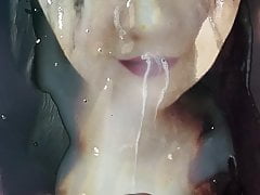 Kinga love drinking cum & pee