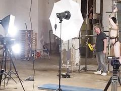 Hung twink submits to an older guy for gay BDSM