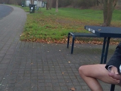 German daddy wanking outdoor 7