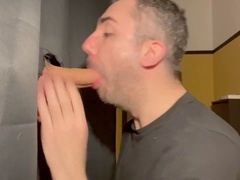 Cum swallow, gay anonymous, gay glory hole