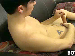 great looking asshole bandit milks his cock and cumshots