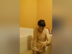 Piss And Spit Humiliation Fag Covers Himself In His Own Mess Sissyfaggotbilly