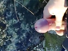 Cumshot34 in the river 2 by Eclipse80