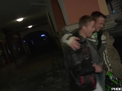 Fit jocks Johan Volny and Thomas Fiaty have humid ass-fuck orgy