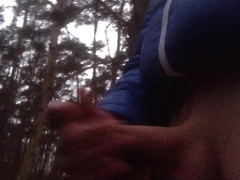 Real Queer Exhibitionist teenie guy is milking in public