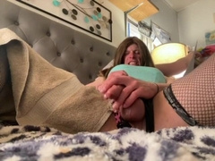 Solo crossdress in Sissy onanism