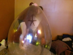 Balloonbanger 63) Step daddy Humps Giant Round And Giant Long Balloons To Orgasm!