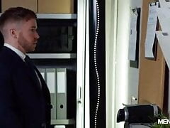 Derek Bolt shows Gabriel Cross the office ropes