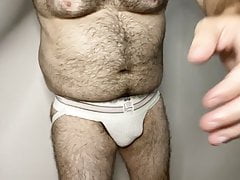 TRYING ON MY NEW JOCKSTRAP AND SHOWING OFF MY HAIRY HOLE