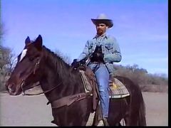 Two hot white gay cowboys love cock sucking and drilling tight asshole