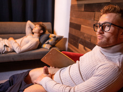 The therapy goes just as expected when this guy starts stripping