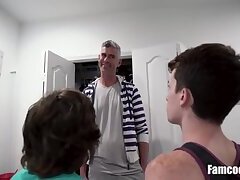 Father Teaches His Boys How To Have Fun With Cocks
