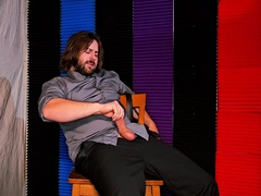 Male Sensually Cums On Suit