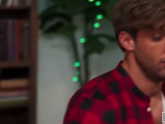 Men - Dom King Plays Video Games On Christmas Morning While Jake Preston Sneakily Sucks His Cock